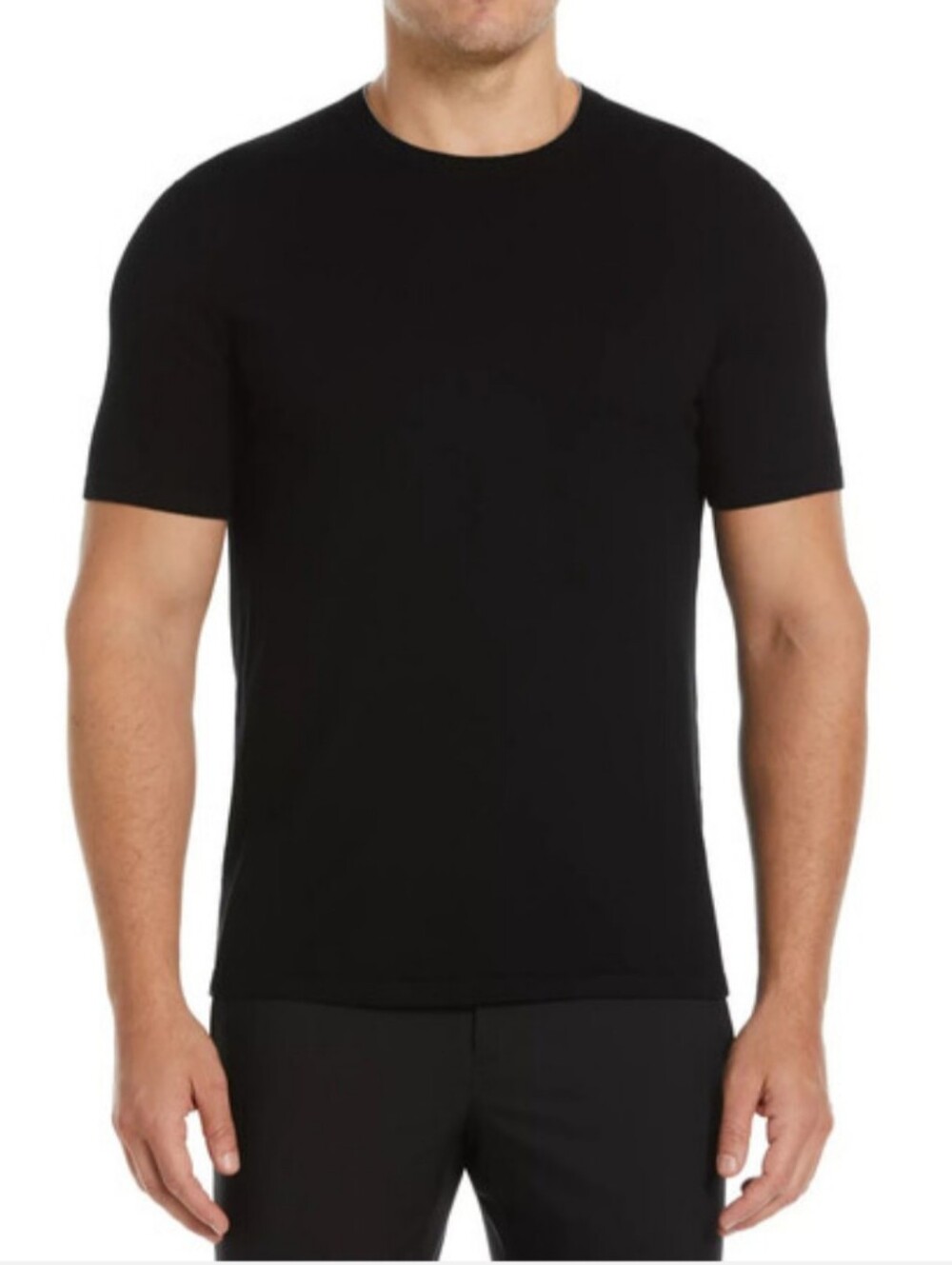 Perry Ellis Cotton Short Sleeves Black T Shirt  ( XL )